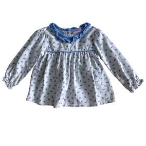 Stitchy Fish Floral Shirt Size 3T